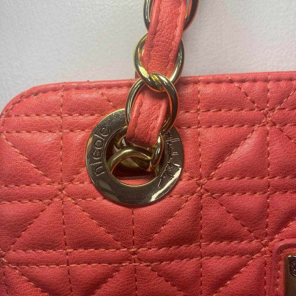 Nicole By Nicole Miller Orange Pink shoulder bag - Picture 3 of 14